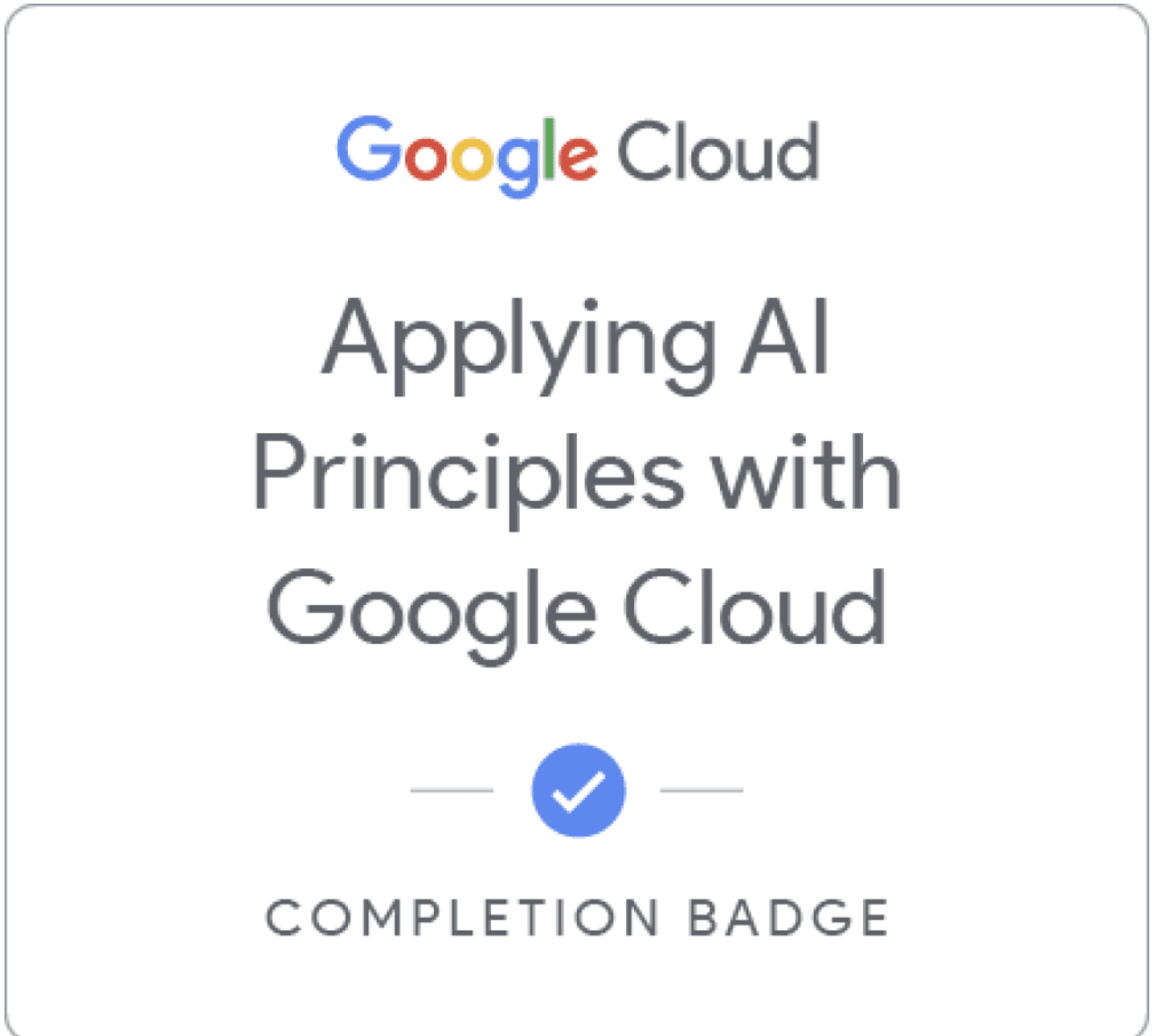 Applying AI Principles with Google Cloud